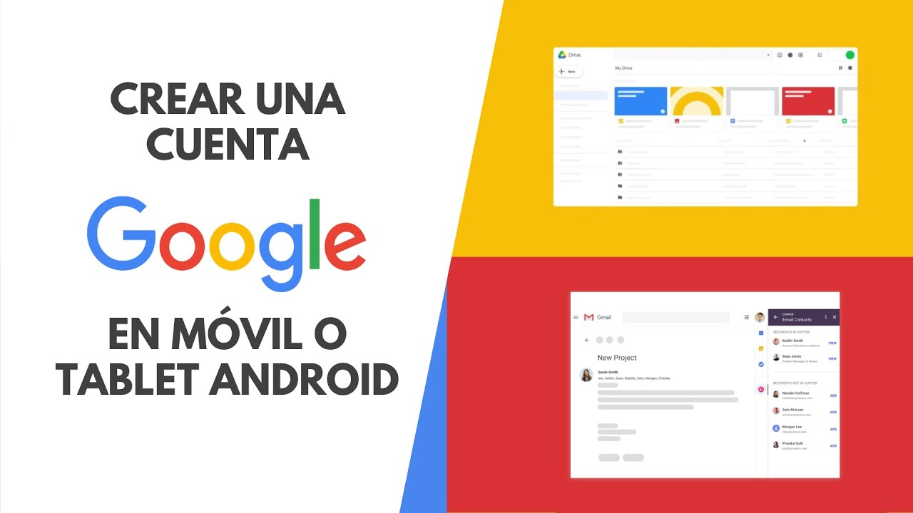 ¿Cómo crear una cuenta de Google en Android?